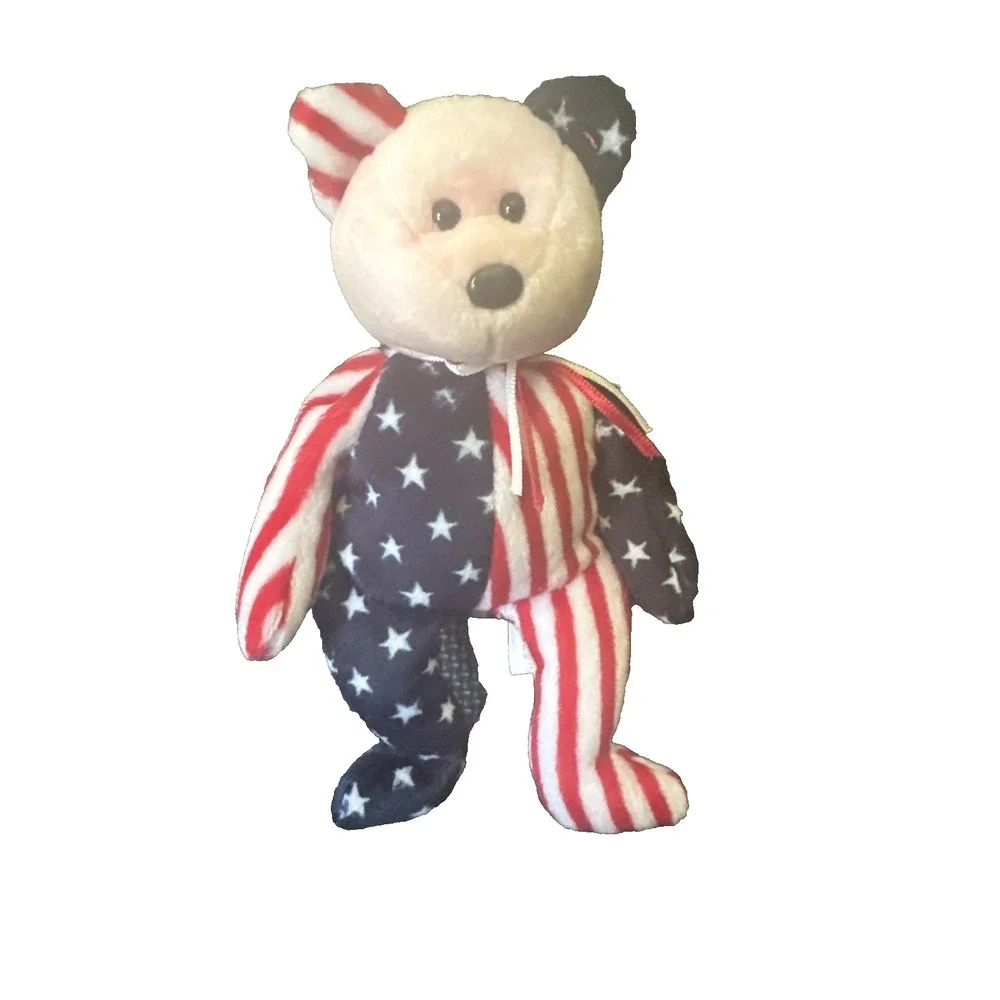 Ty Beanie Baby 1999 Spangle Bear 8